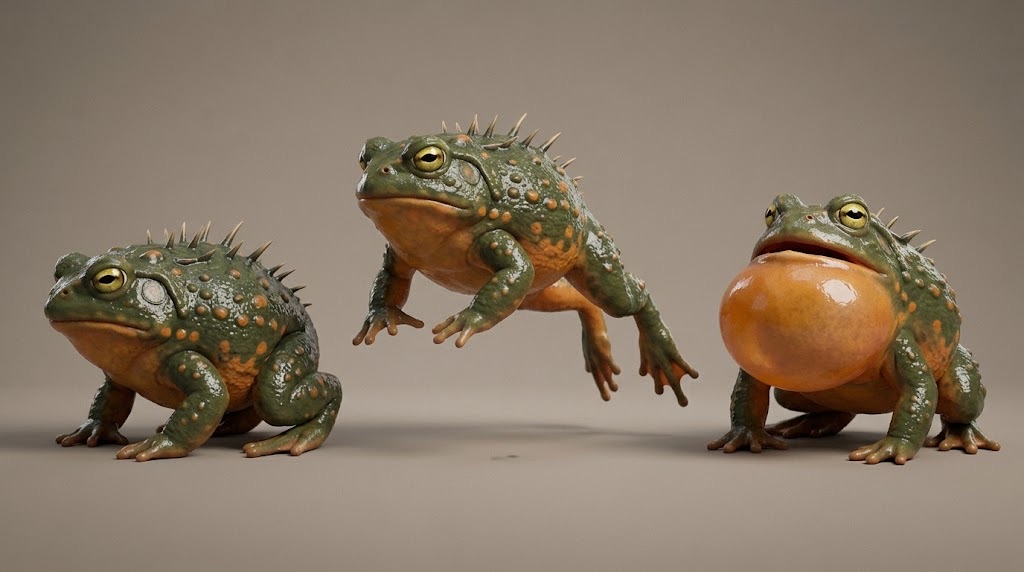 A spiny frog from the jungle of the Great Tree